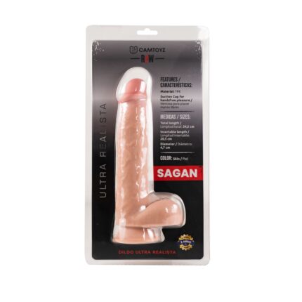 Dildo ultra realista Sagan 19.5 cm - 24.5 cm Camtoyz - M