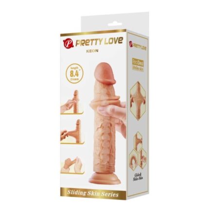 DILDO REALISTA KEON PIEL DESLIZANTE Y ARTICULADO